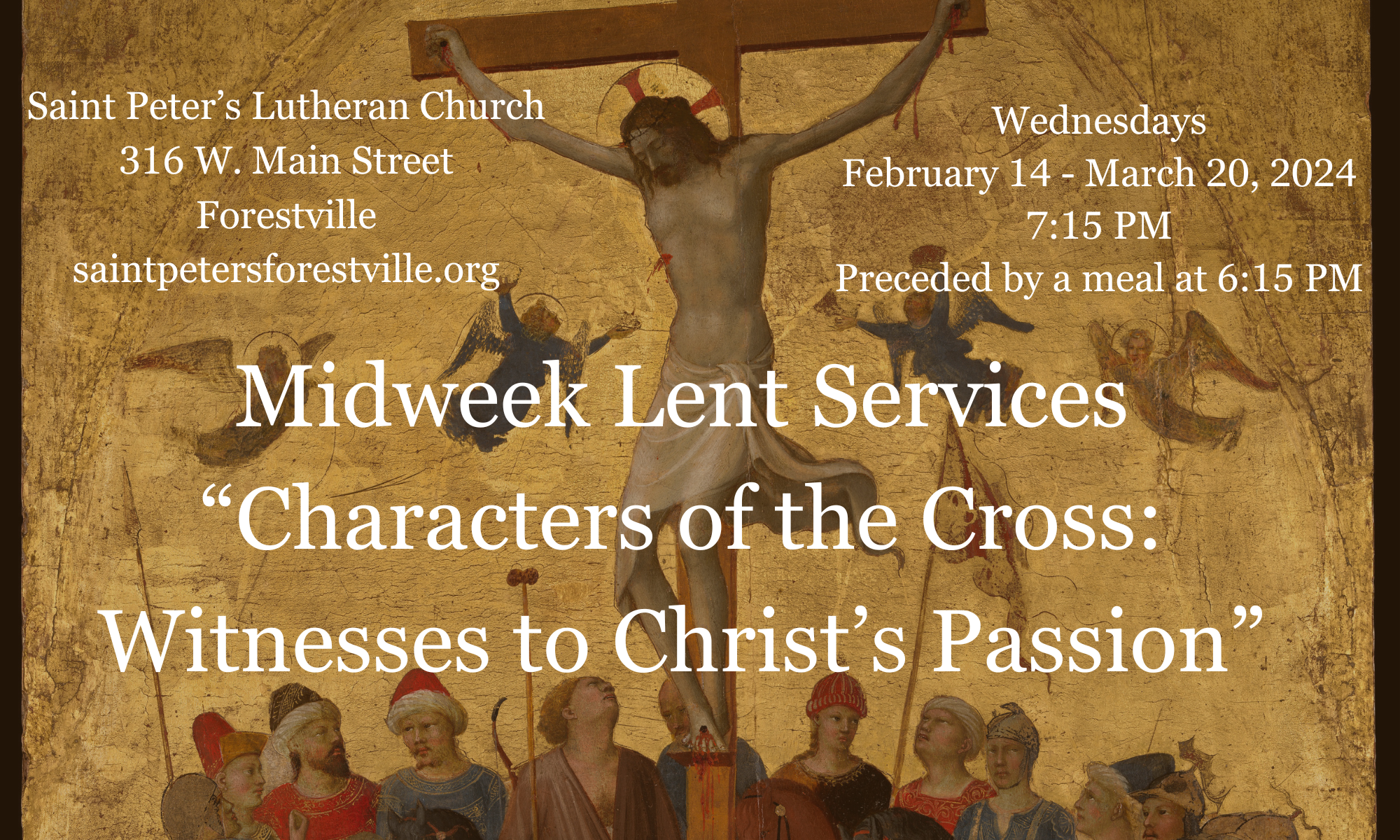 Midweek Lent Services – Characters of the Cross
